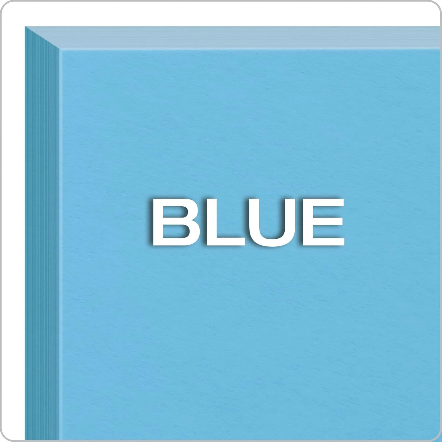 Oxford Blank Color Index Cards, 3 x 5, Blue, 100 Pack