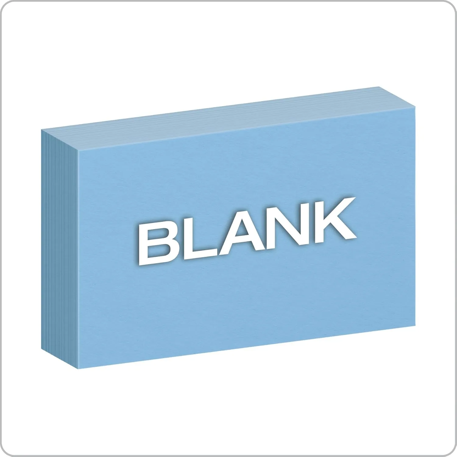 Oxford Blank Color Index Cards, 3 x 5, Blue, 100 Pack