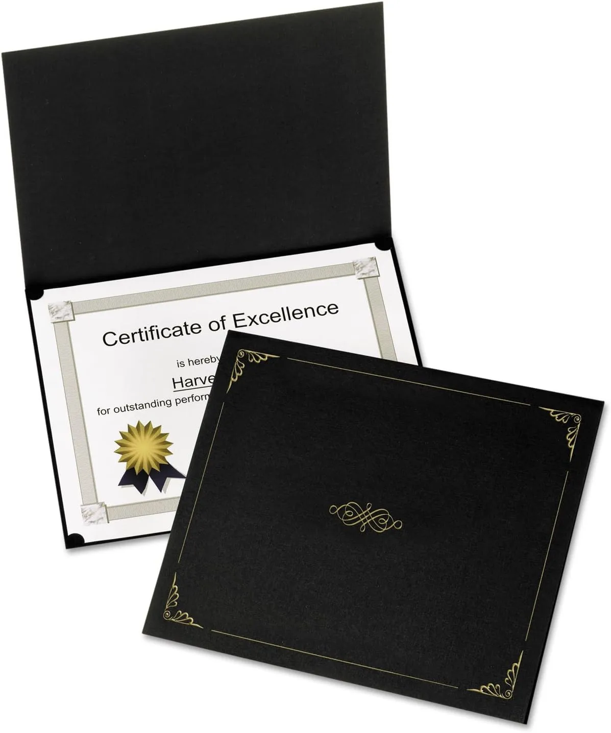 Oxford Certificate Holders, Black, Letter Size, 5 per Box (29900055BGD)
