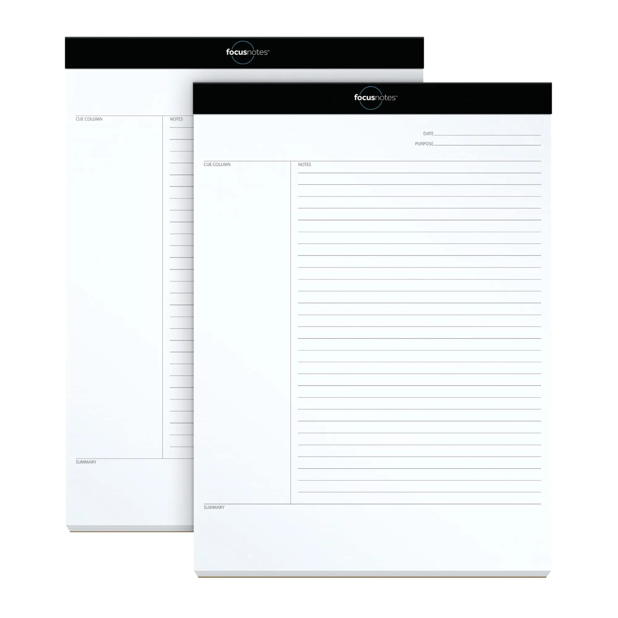 Oxford FocusNotes Cornell Rule Legal Pads, 8.5 x 11.75 in, 50 Sheets, Pack of 2