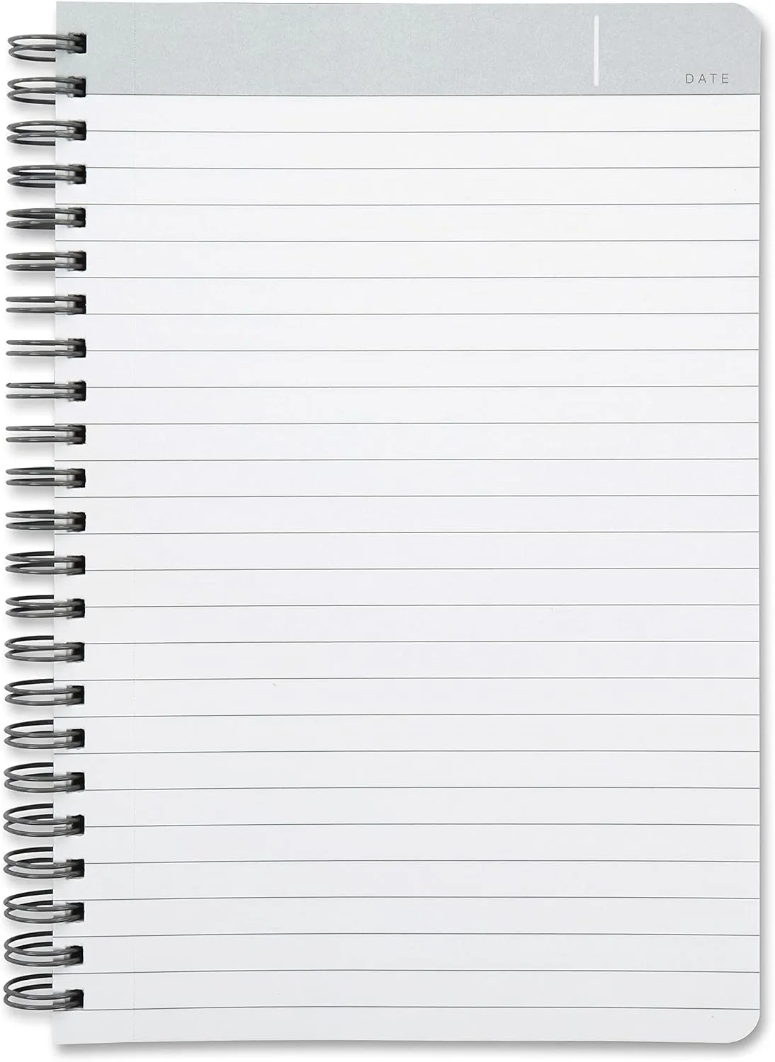 Oxford Idea Collective Professional Notebook, Double Wire-O, 8 x 4 7/8, Ruled, 80 Sheets, Gray (57010IC)