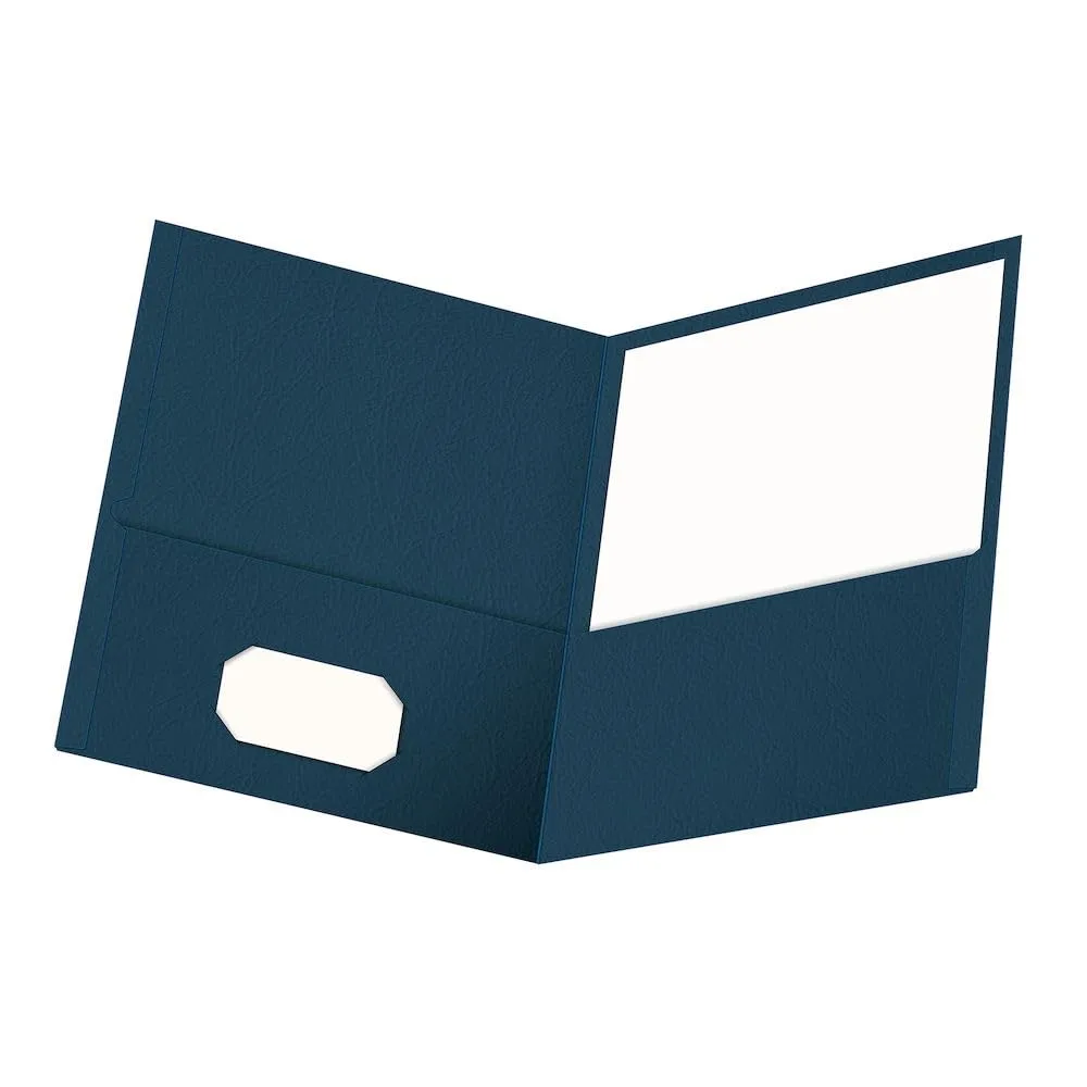 OXFORD Twin-Pocket Folders, Letter Size, Textured Paper