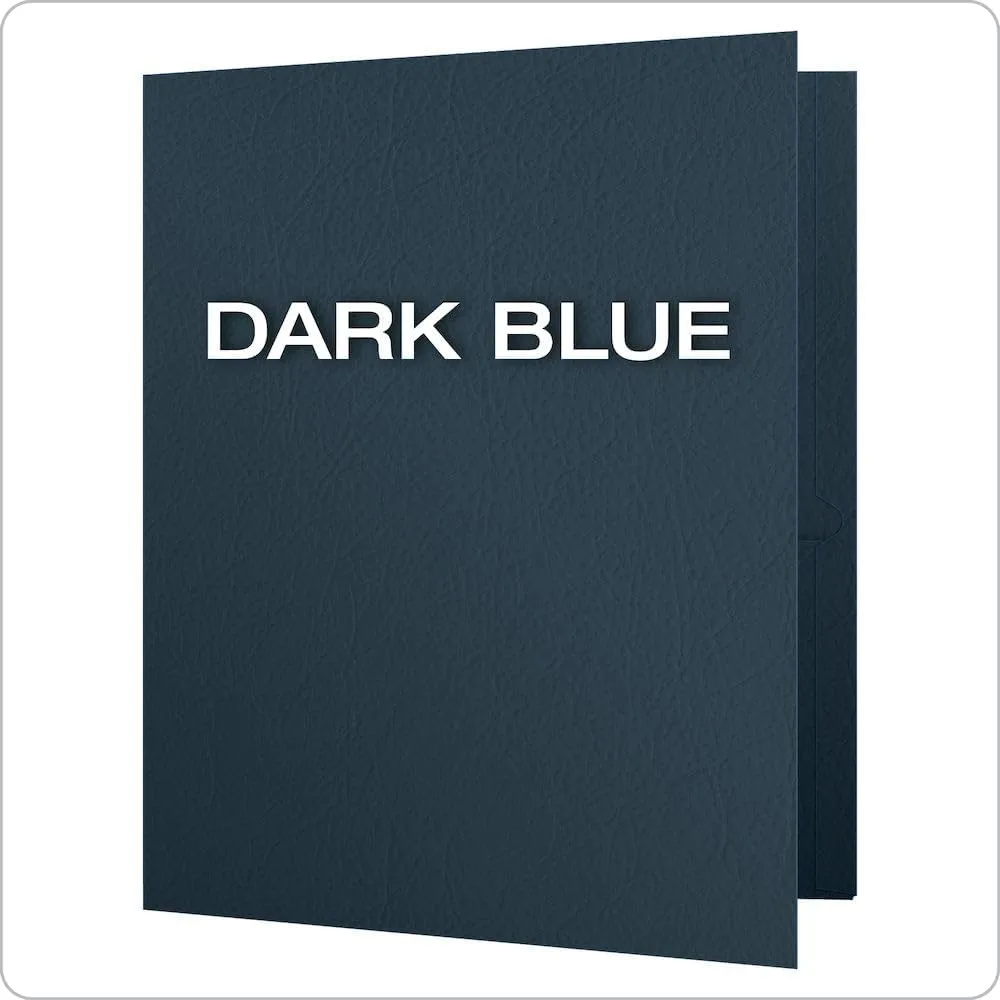 OXFORD Twin-Pocket Folders, Letter Size, Textured Paper