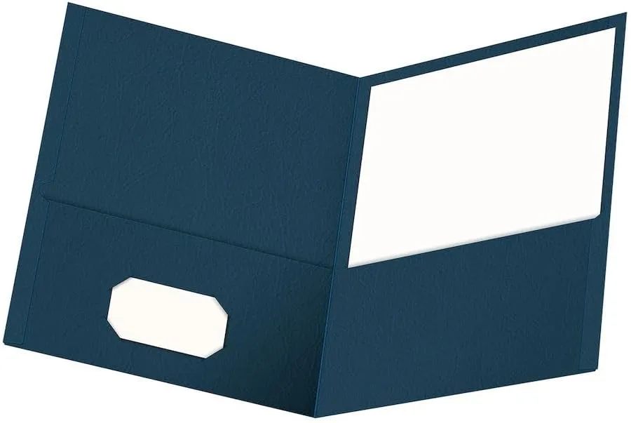OXFORD Twin-Pocket Folders, Letter Size, Textured Paper