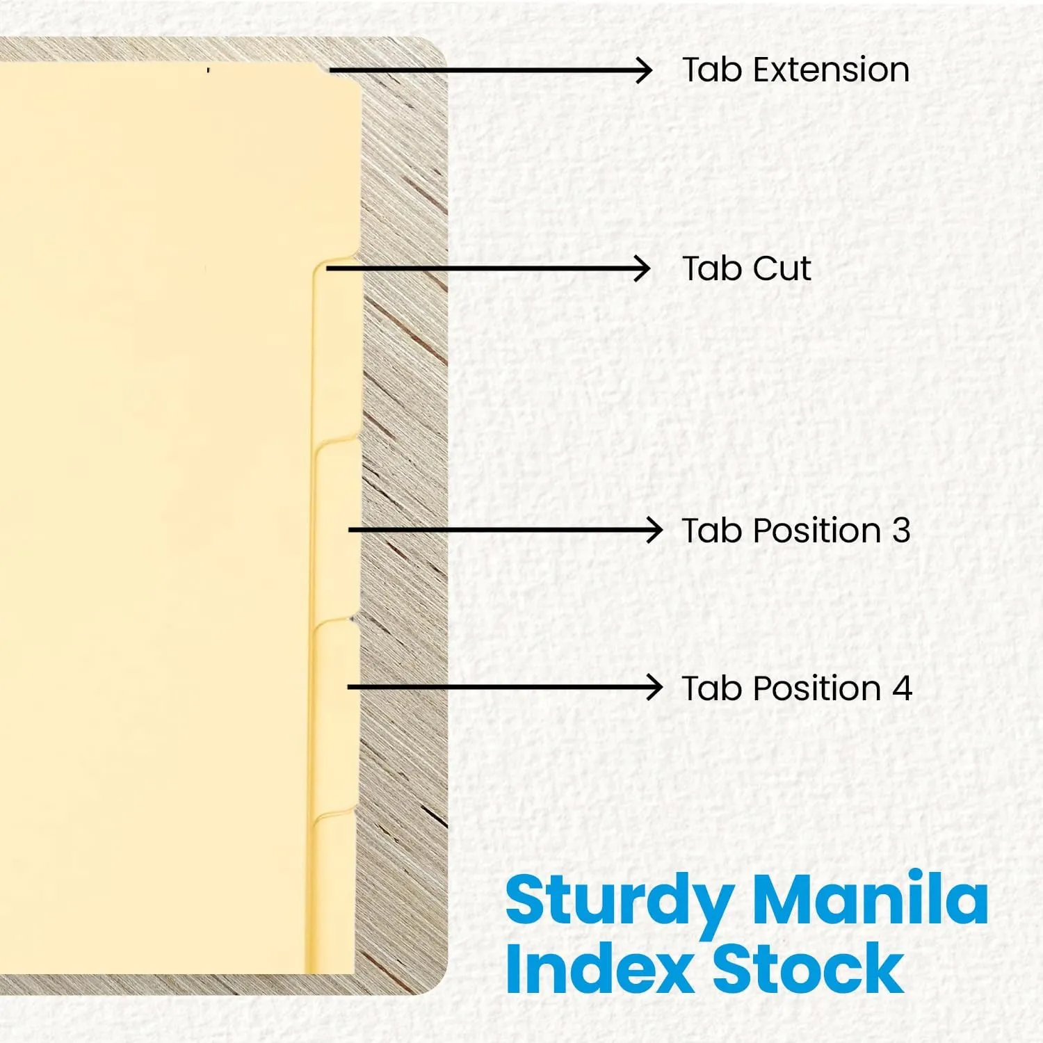 Oxford Manila Index Dividers - Durable 3 Ring Binder Dividers with 5 Tabs 1/5 Cut - Made from 10% Recycled Fiber - Ideal for Organizing Office, School, and Home Documents - Letter Size - 250 Count