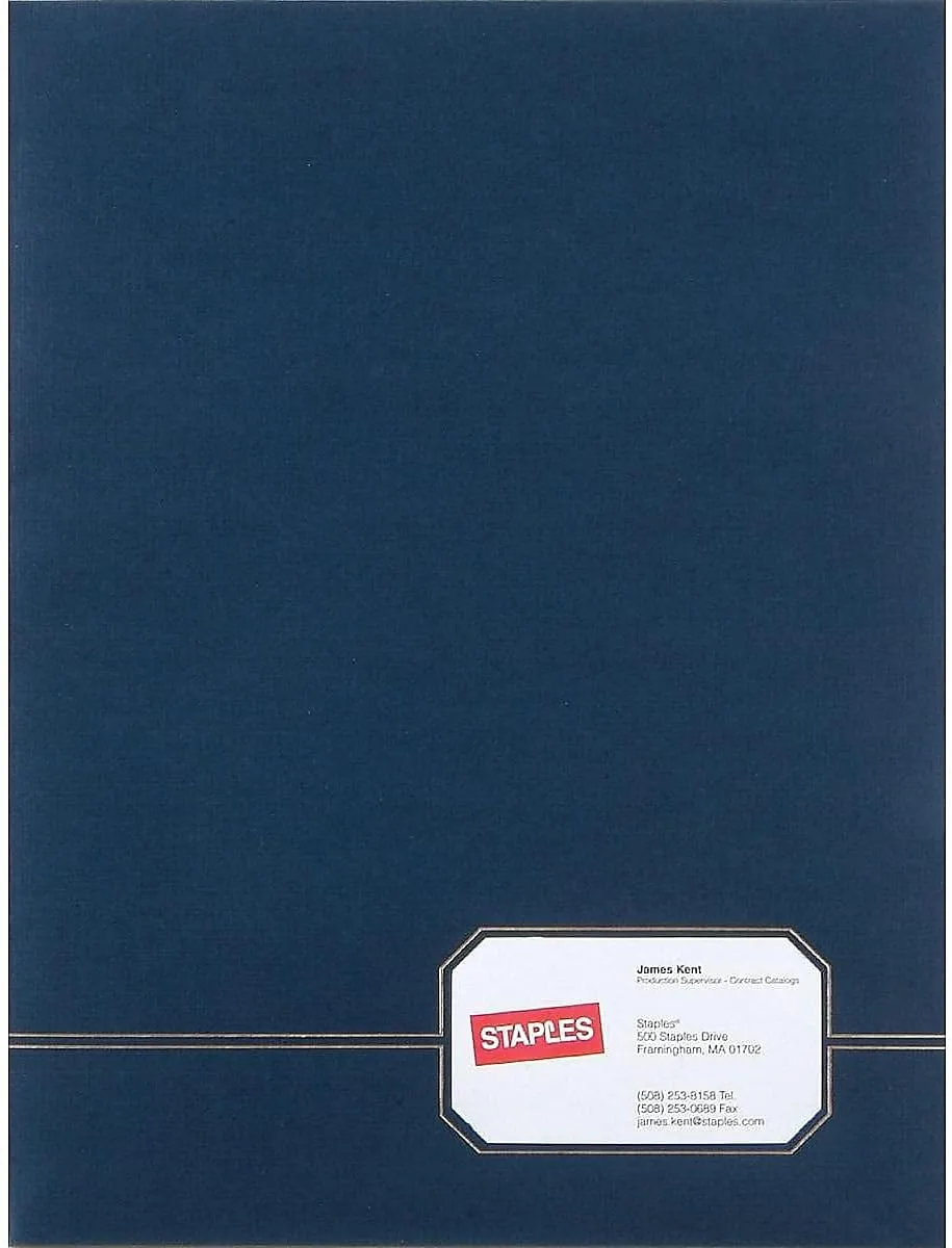 OXFORD Monogram Executive Twin Pocket Folders, Letter Size, 4-Pack