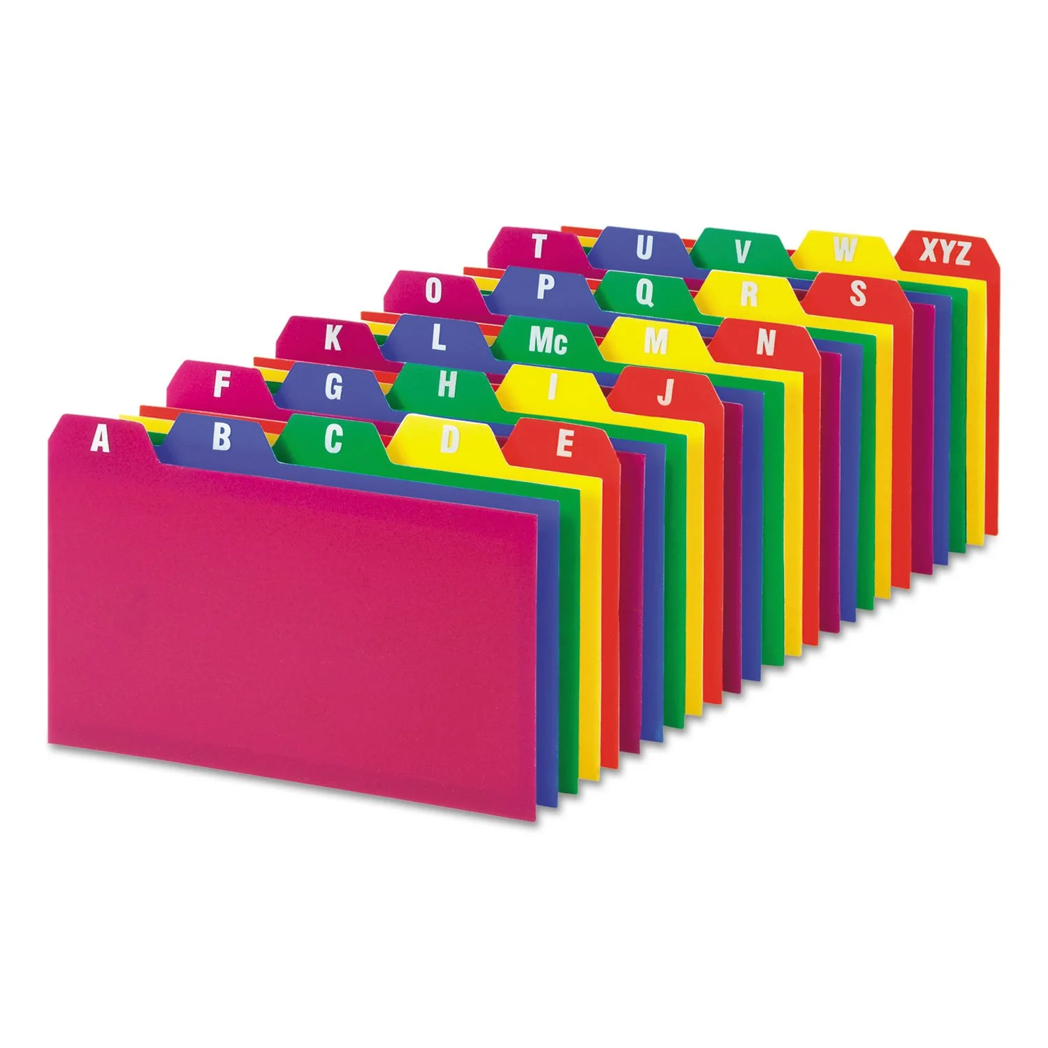 Oxford Poly Index Card Guide Set, 3 x 5 Inches, A-Z, 25 per Set (73153)