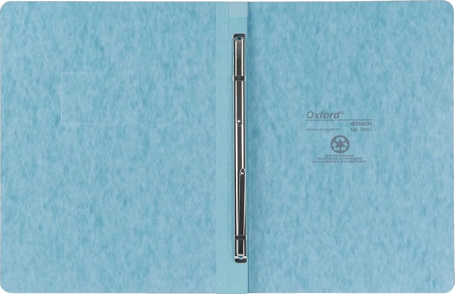 Oxford Heavyweight Pressboard Report Cover, 8.5 x 11, 3" Capacity, Light Blue