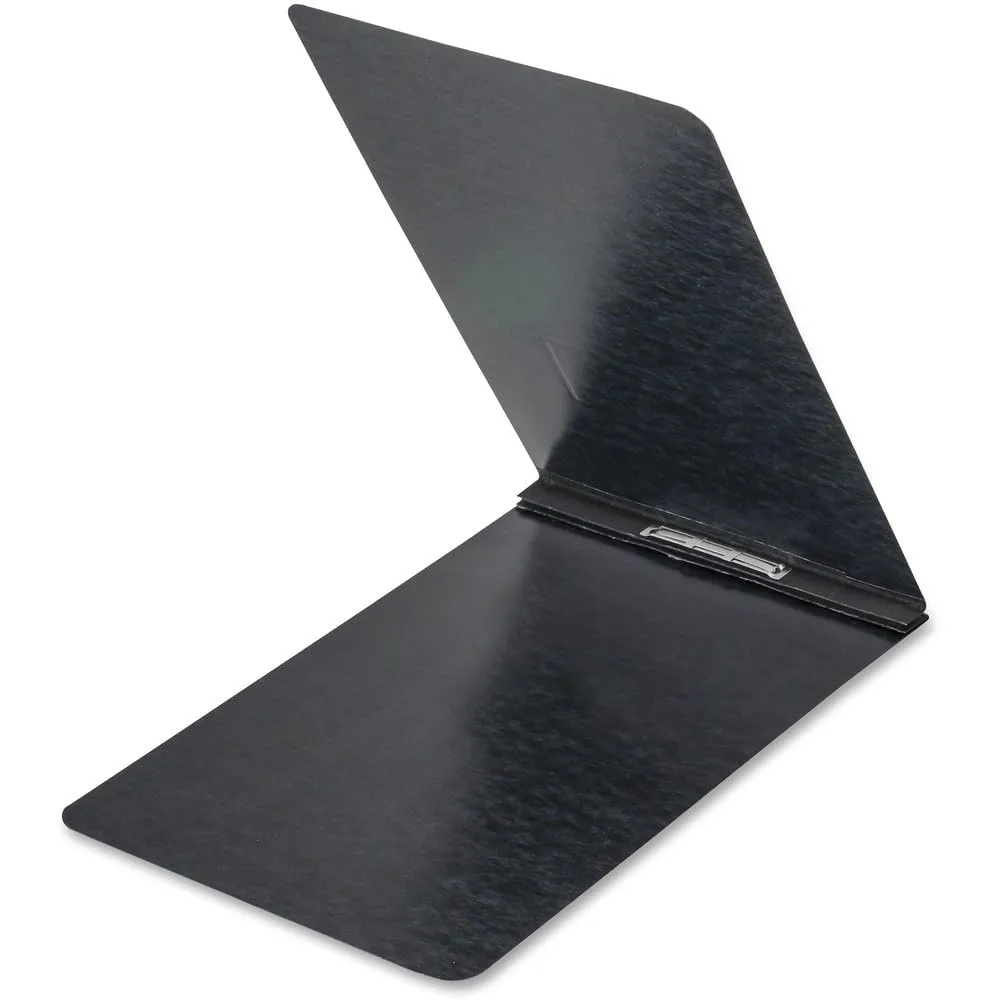 Oxford Pressboard Report Cover, Prong Clip, Legal, 2" Capacity, Black