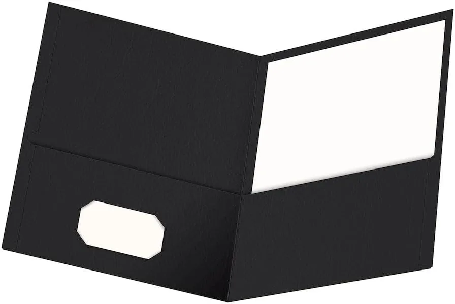 OXFORD Twin-Pocket Folders, Letter Size, Textured Paper