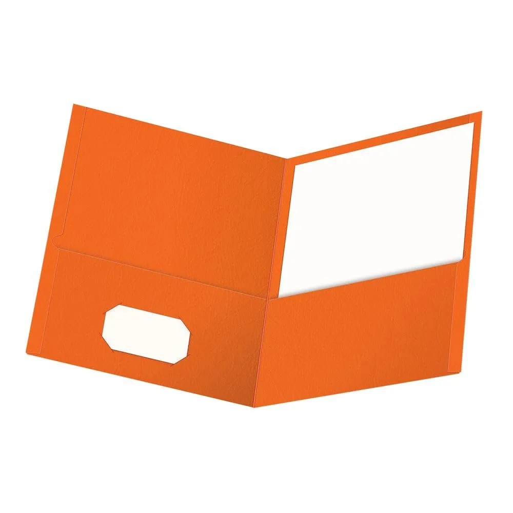 OXFORD Twin-Pocket Folders, Letter Size, Textured Paper