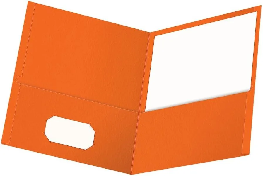 OXFORD Twin-Pocket Folders, Letter Size, Textured Paper