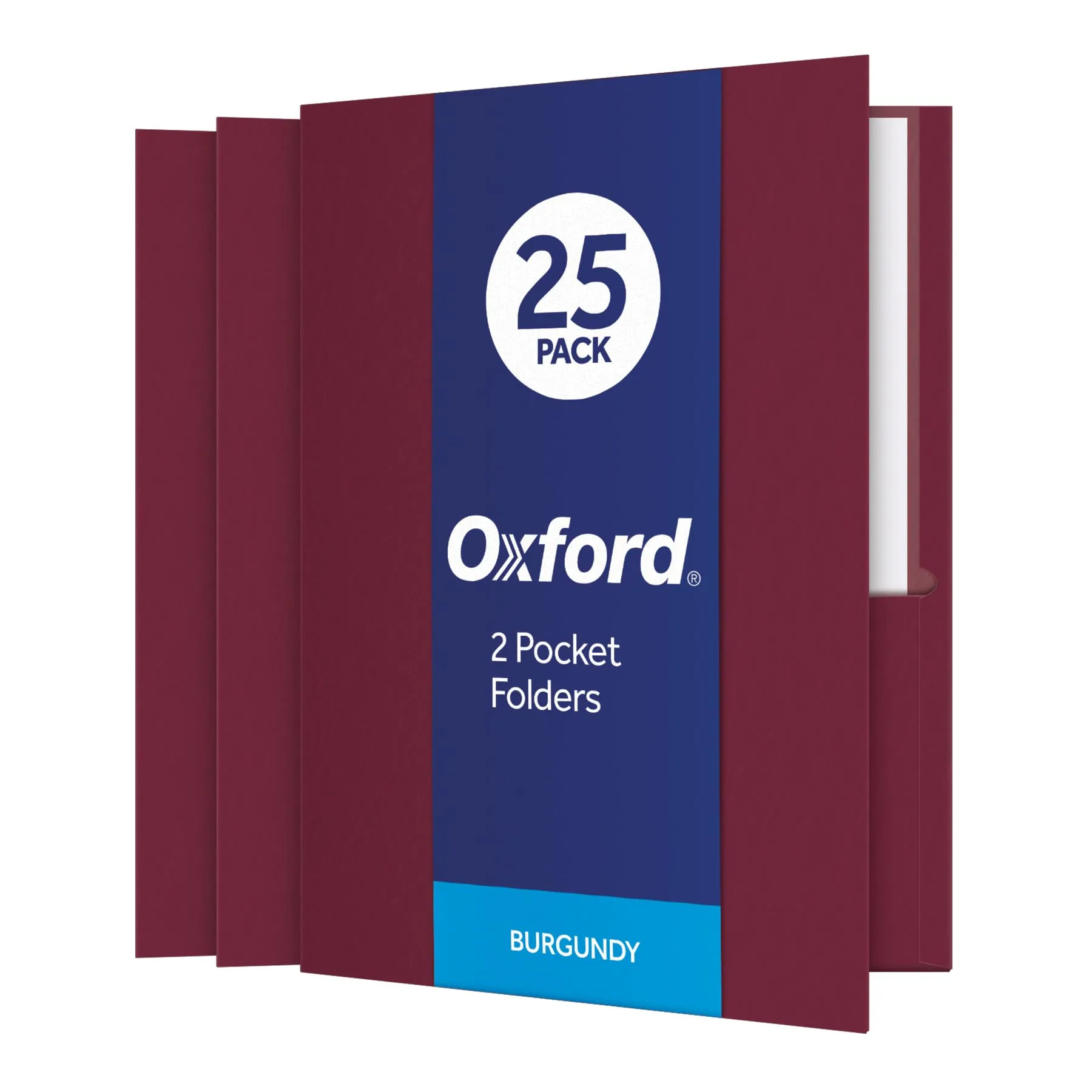 OXFORD Twin-Pocket Folders, Letter Size, Textured Paper