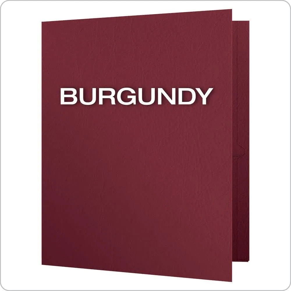 OXFORD Twin-Pocket Folders, Letter Size, Textured Paper