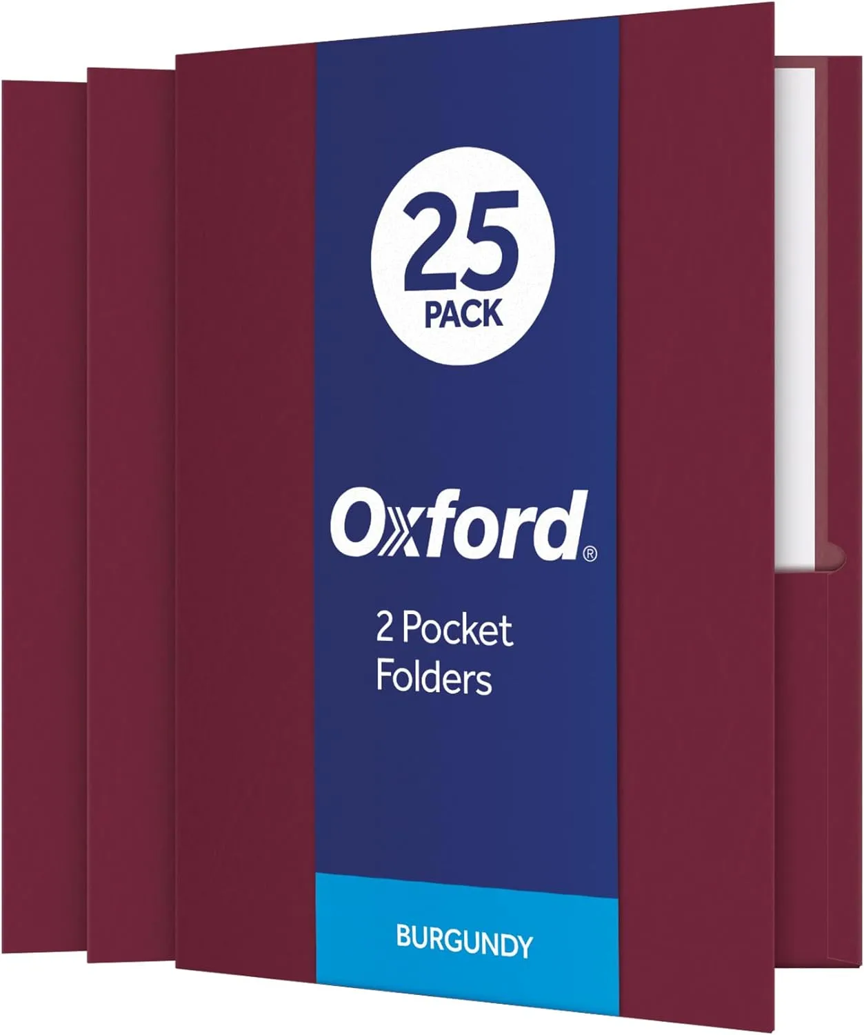 OXFORD Twin-Pocket Folders, Letter Size, Textured Paper