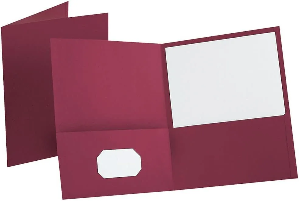 OXFORD Twin-Pocket Folders, Letter Size, Textured Paper