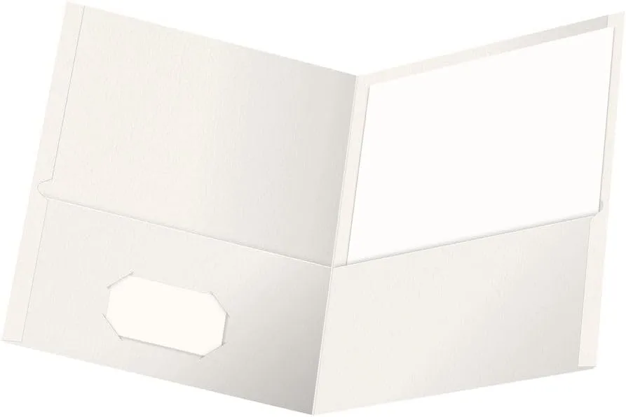OXFORD Twin-Pocket Folders, Letter Size, Textured Paper