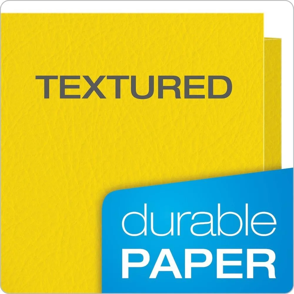 OXFORD Twin-Pocket Folders, Letter Size, Textured Paper