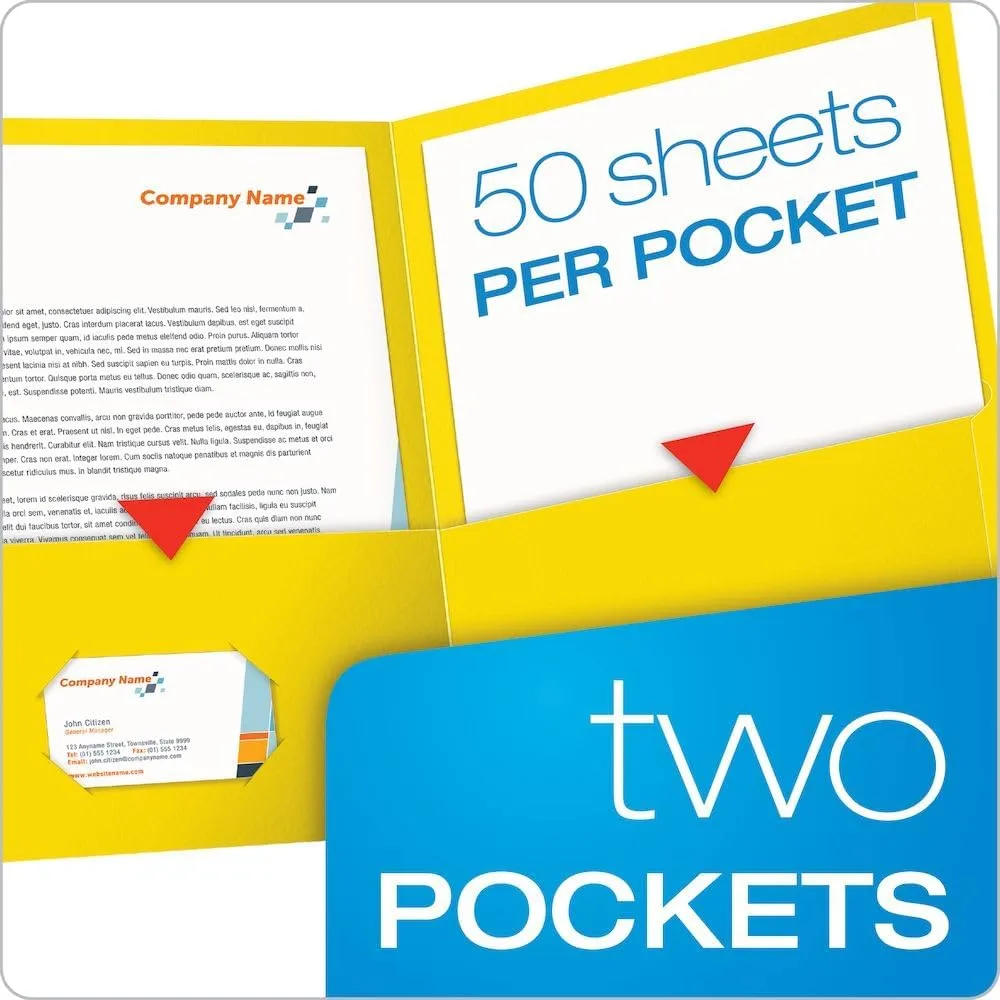OXFORD Twin-Pocket Folders, Letter Size, Textured Paper