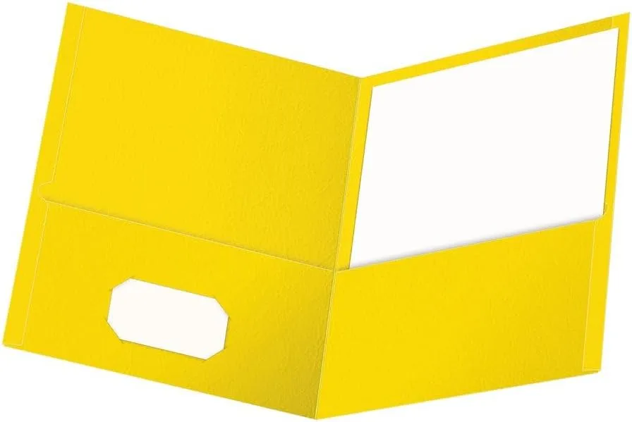 OXFORD Twin-Pocket Folders, Letter Size, Textured Paper
