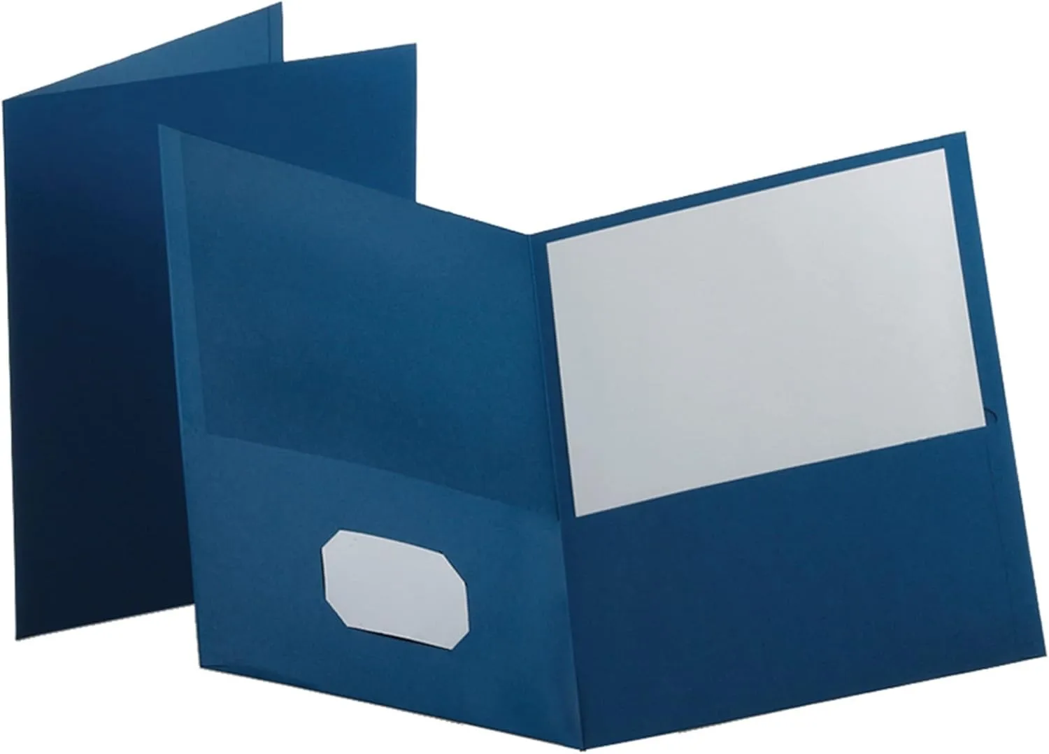 Oxford Twin-Pocket Portfolios, Dark Blue, Pack Of 10
