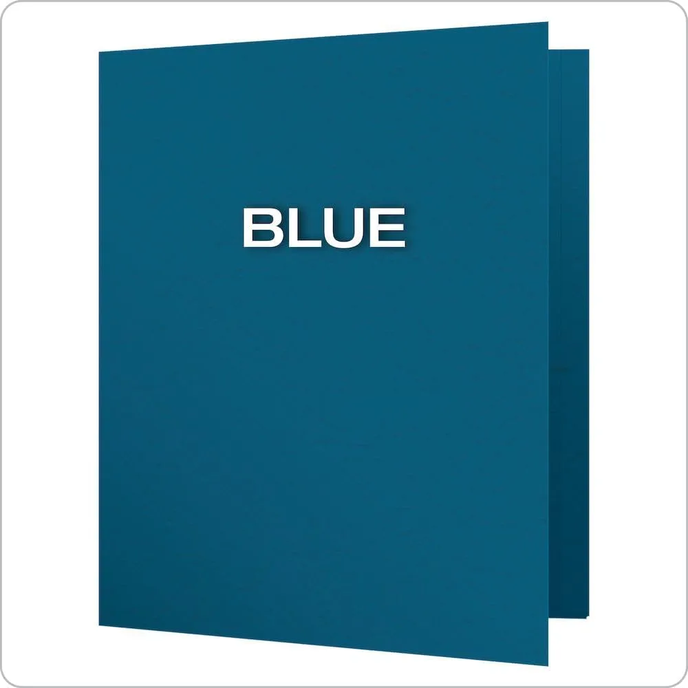 Oxford Two-Pocket Folders w/Fasteners, Letter Size