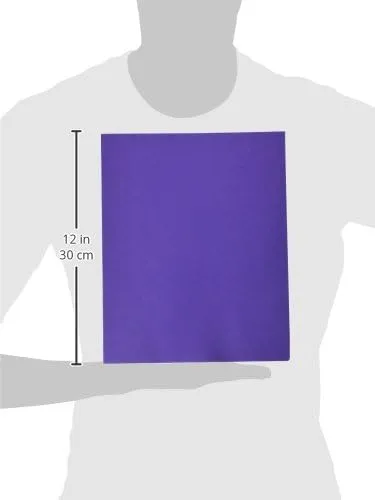 Oxford Two-Pocket Folders, Purple, Letter Size, 10 per Pack (57583)