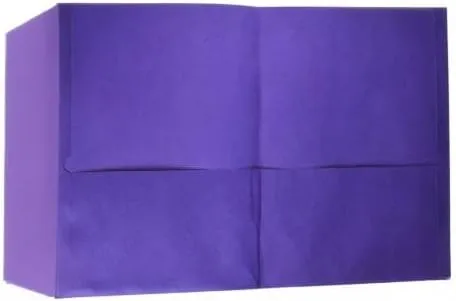 Oxford Two-Pocket Folders, Purple, Letter Size, 10 per Pack (57583)