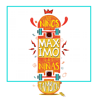 Copia de Camiseta Blanca ¡Los niños son lo máximo! Las ninas también!