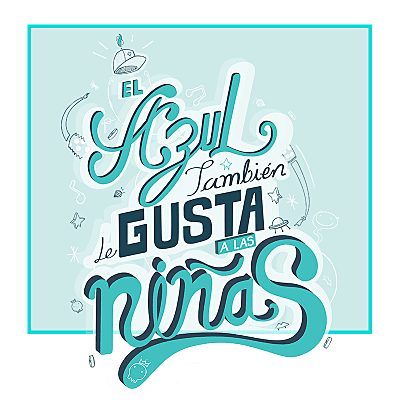 Camiseta azul niño/a