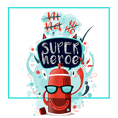 Camiseta Blanca ¡Niño Niña o super heroe !