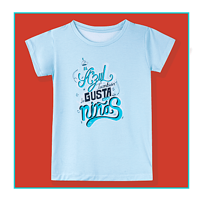 Camiseta azul niño/a
