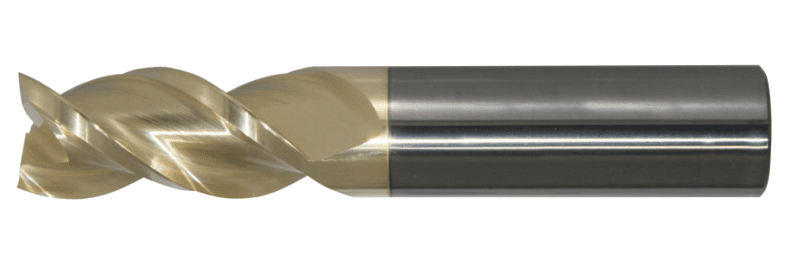 Solid Carbide High Performance Zirconium Coated 3 Flute HPC End Mill (06250.17500.R03.S00000.)
