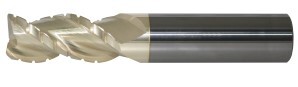 Solid Carbide Ultra High Performance Zirconium Coated 3 Flute Rougher – Finisher End Mill (05000.15000.R03.R00200.)