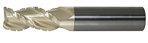 Solid Carbide Ultra High Performance Zirconium Coated 3 Flute Rougher – Finisher End Mill (06250.17500.R03.R00300.)