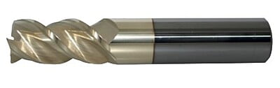 Solid Carbide Ultra High Performance Zirconium Coated 3 Flute HPC End Mill With Radius (10000.32500.R03.R00600.)