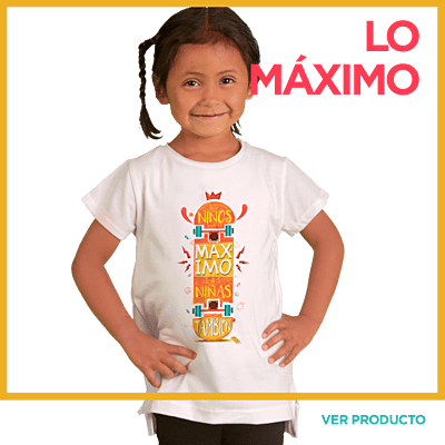 Copia de Camiseta Blanca ¡Los niños son lo máximo! Las ninas también!