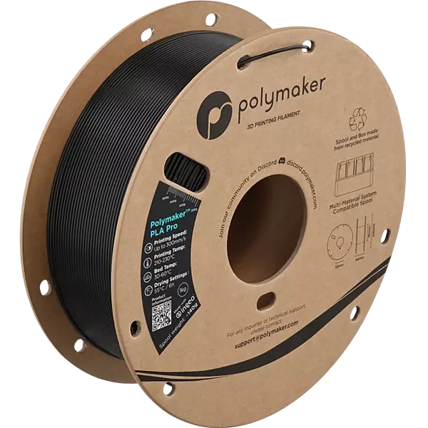 Polymaker™ PLA Pro (1.75mm, 1000g) Black