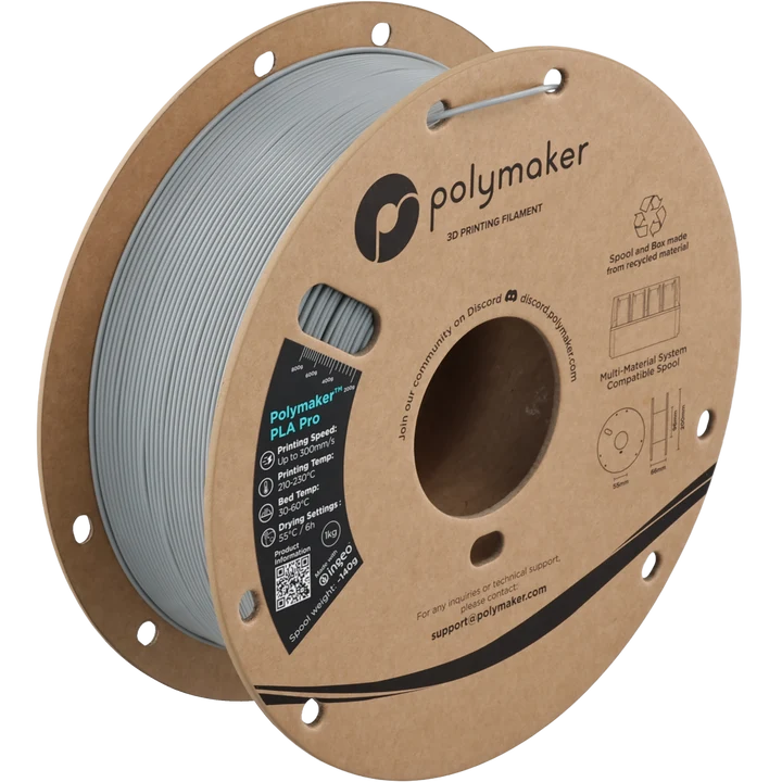 Polymaker™ PLA Pro (1.75mm, 1000g) Grey
