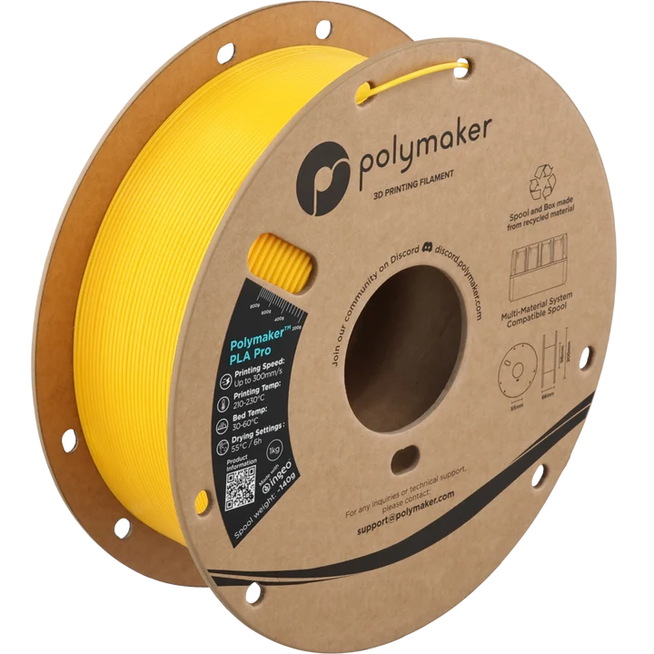 Polymaker™ PLA Pro (1.75mm, 1000g) Yellow