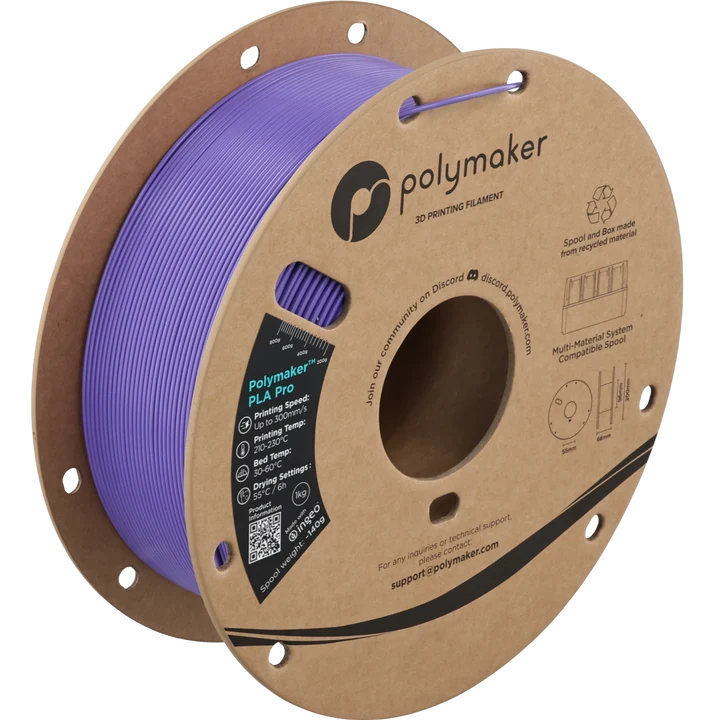 Polymaker™ PLA Pro (1.75mm, 1000g) Purple