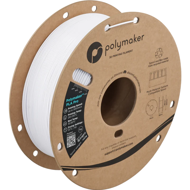 Polymaker™ PLA Pro (1.75, 1 kg) Cold White