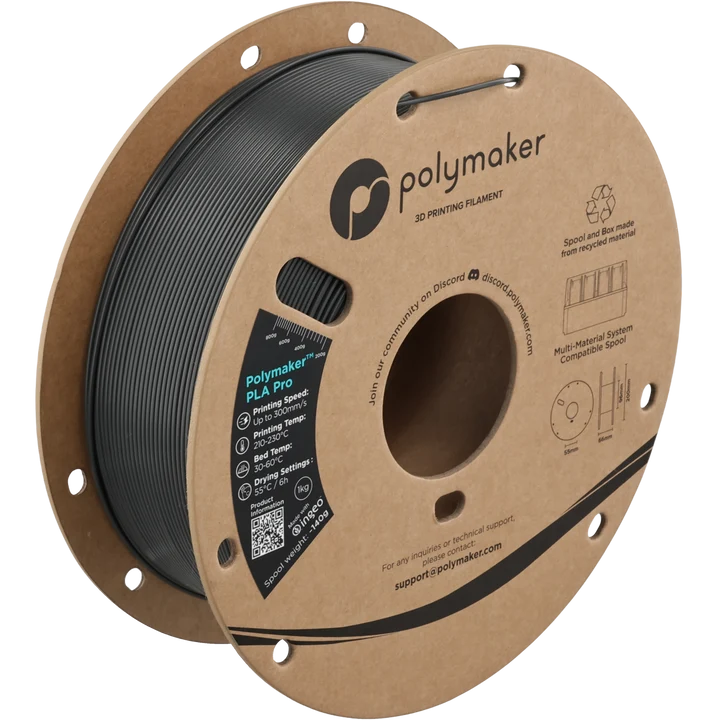 Polymaker™ PLA Pro (1.75, 1 kg) Dark Grey