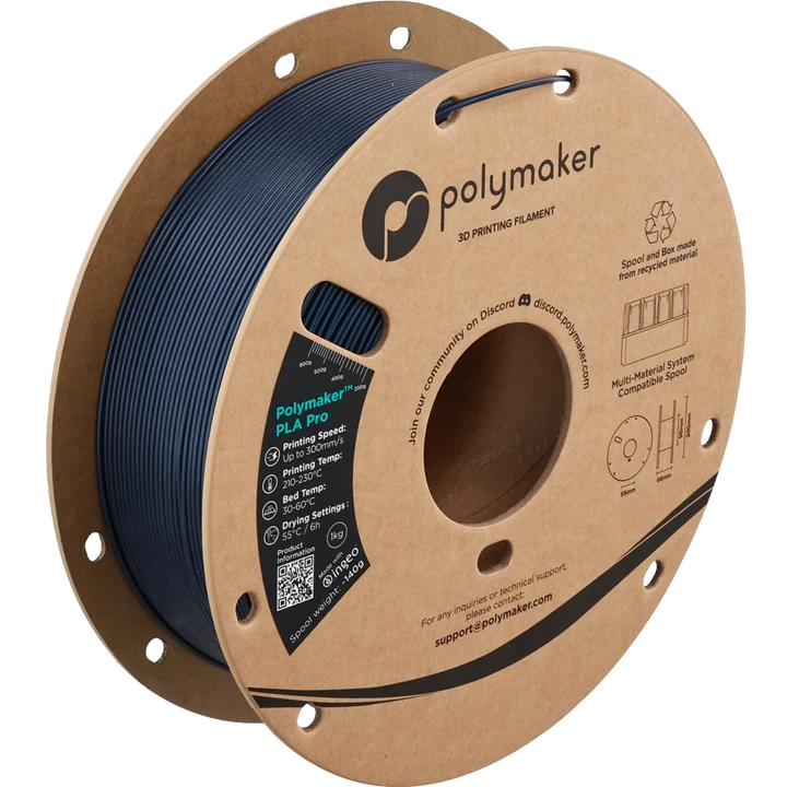 Polymaker™ PLA Pro (1.75, 1 kg) Metallic Blue