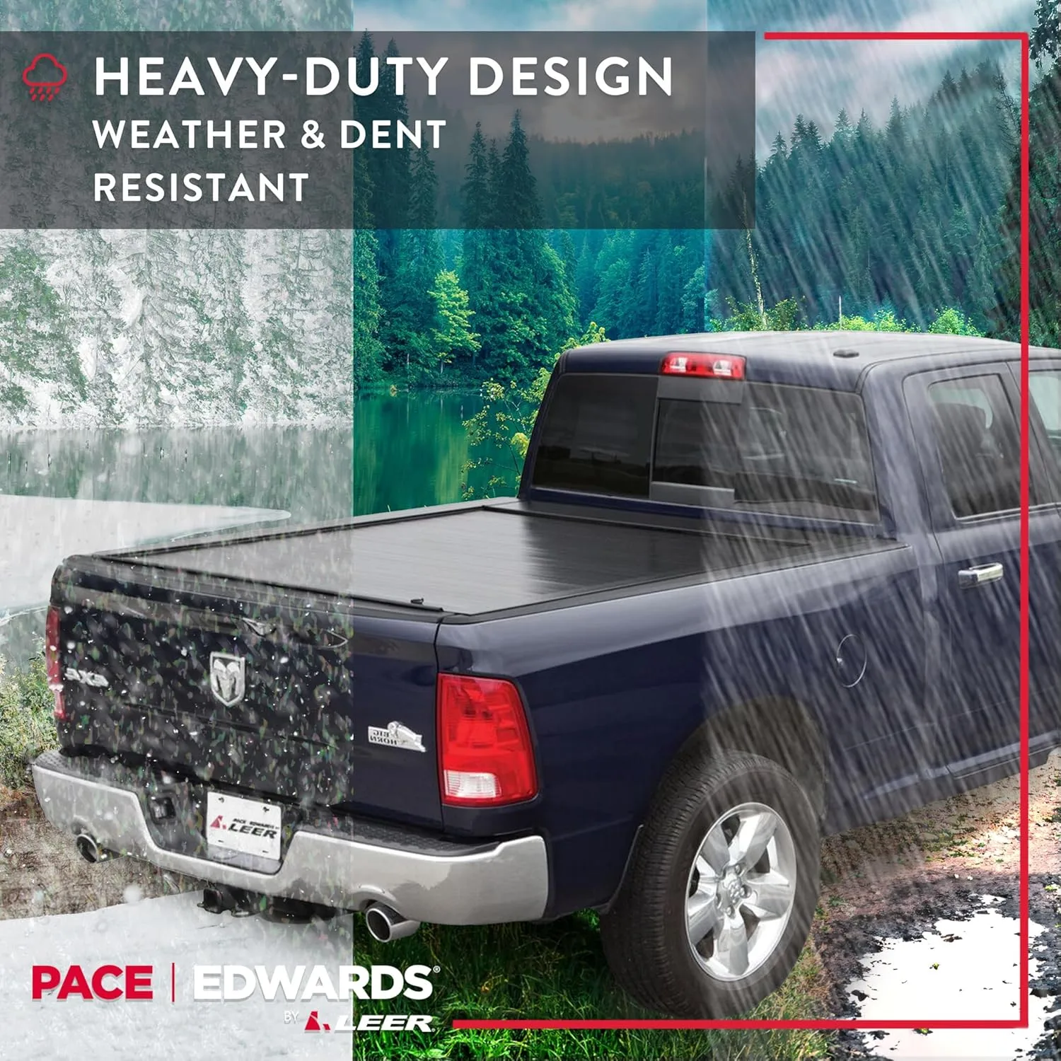 Pace Edwards Jackrabbit Retractable Truck Bed Tonneau Cover for Chevrolet Silverado 1500 HD, Years 2019-2025, 5'8" Truck Bed, Black