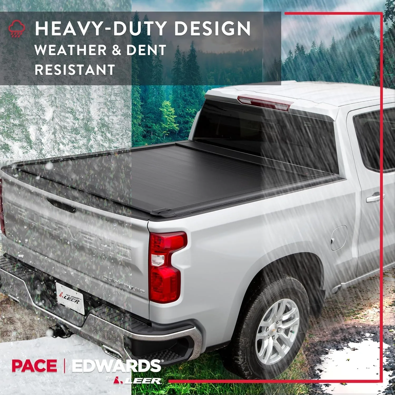 Pace Edwards UltraGroove Electric Retractable Tonneau Cover for 2021-2026 Ford SuperCrew/SuperCab, 5' 6" Truck Bed 5' 6" Bed UltraGroove Electric