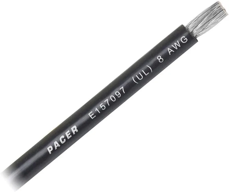 Pacer Red 4 AWG Battery Cable - 25'