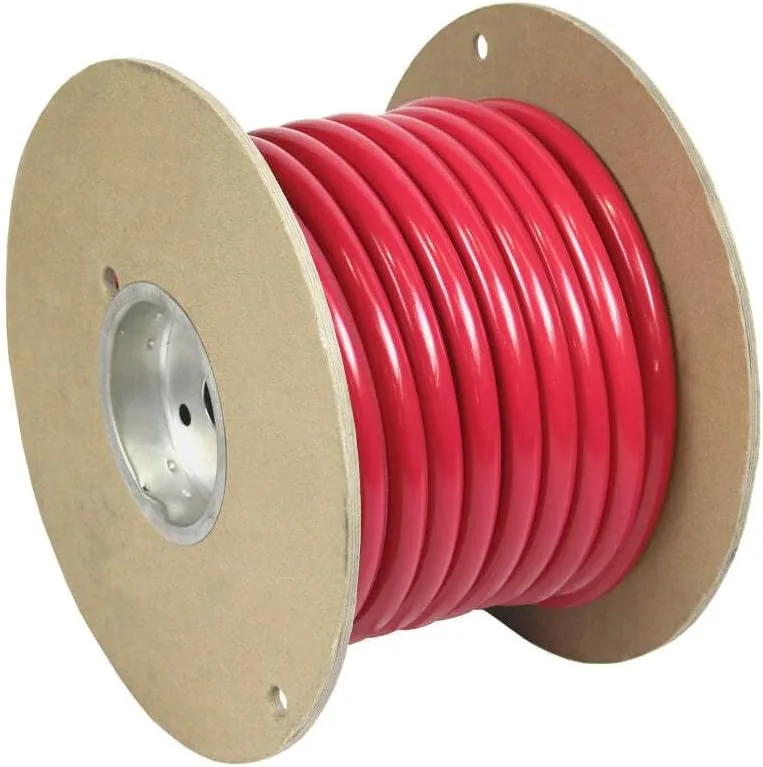 Pacer Red 1/0 AWG Battery Cable - 25'
