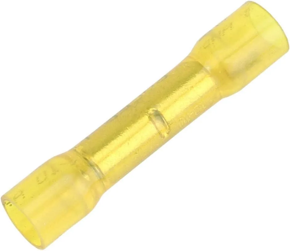 Pacer 12-10 AWG Heat Shrink Butt Connector - 25 Pack