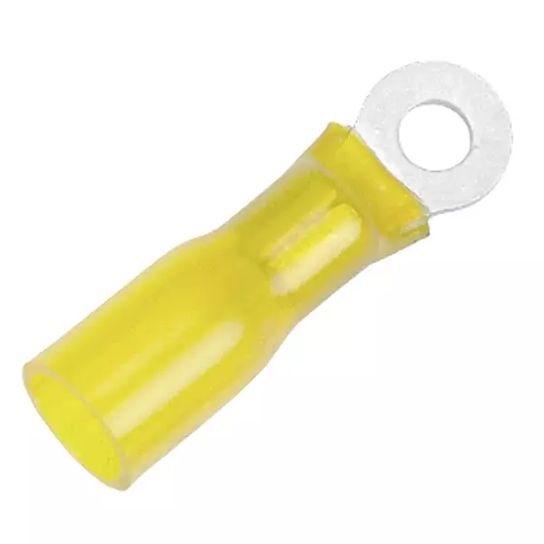 Pacer 12-10 AWG Heat Shrink Ring Terminal - #10 Stud Size - 25 Pack